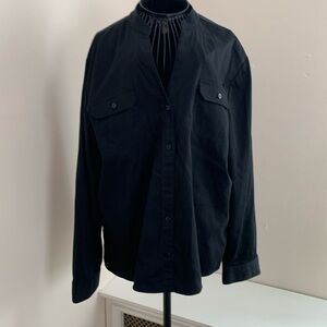 Chico 3 black l/s button down shirt